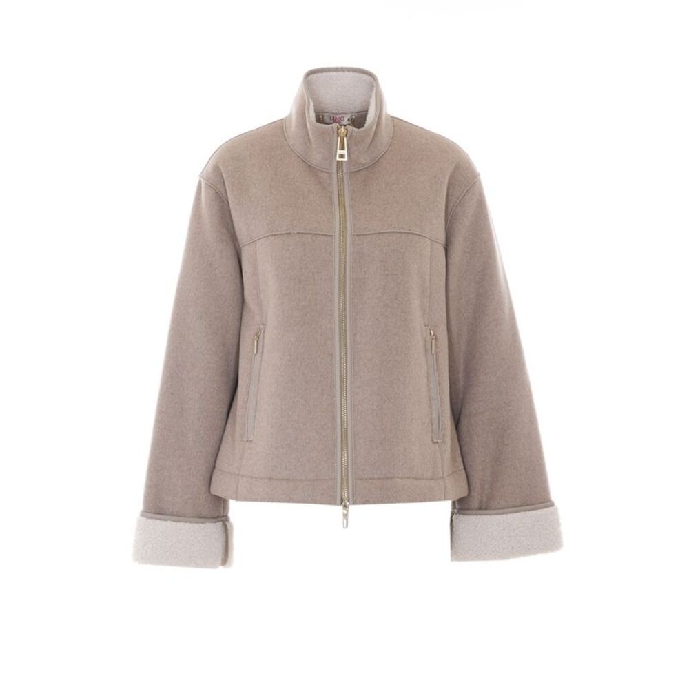 Liu Jo Women Faux Shearling Boxy Jacket